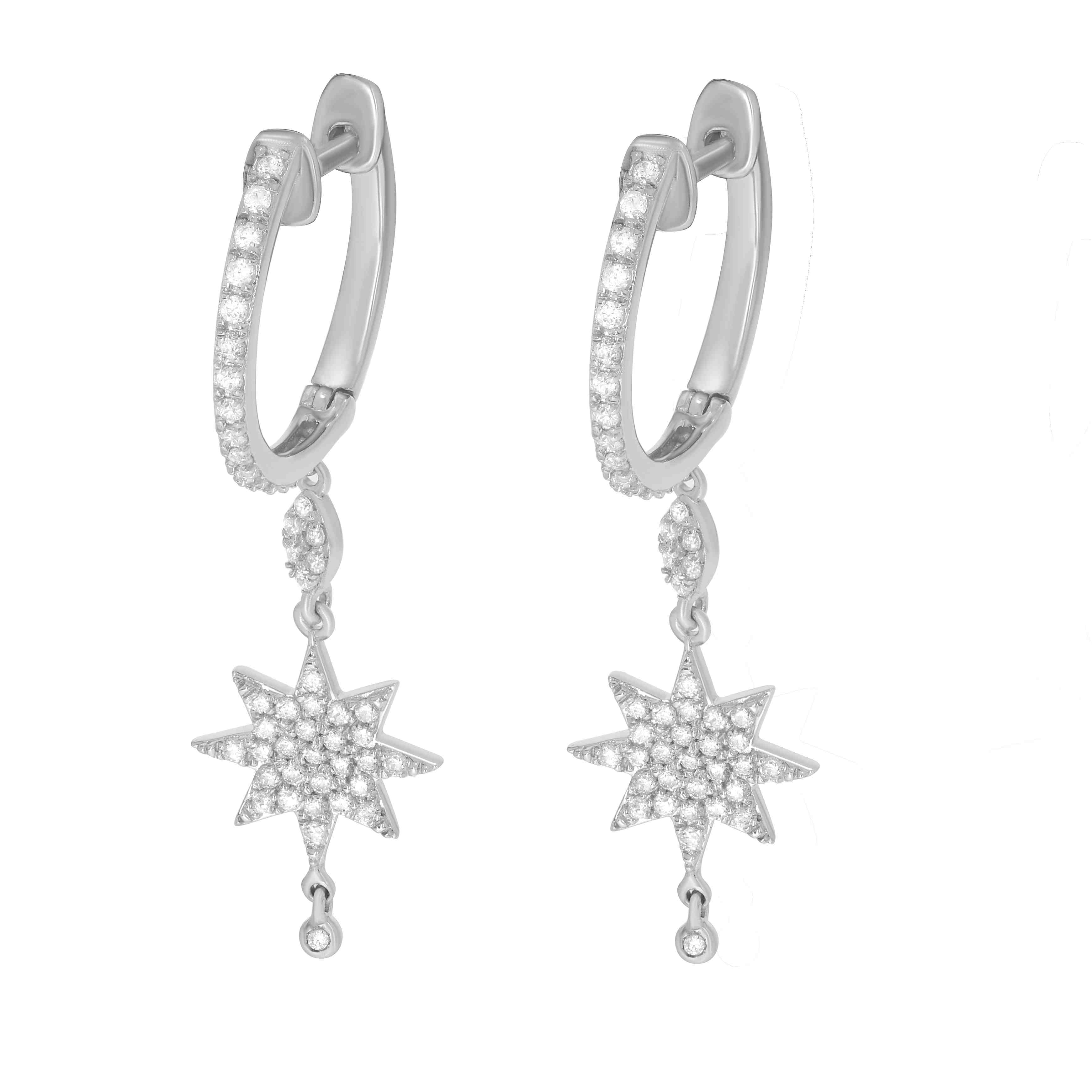 Huggie Hoop Compass  Natical Collection Earring ER21798A